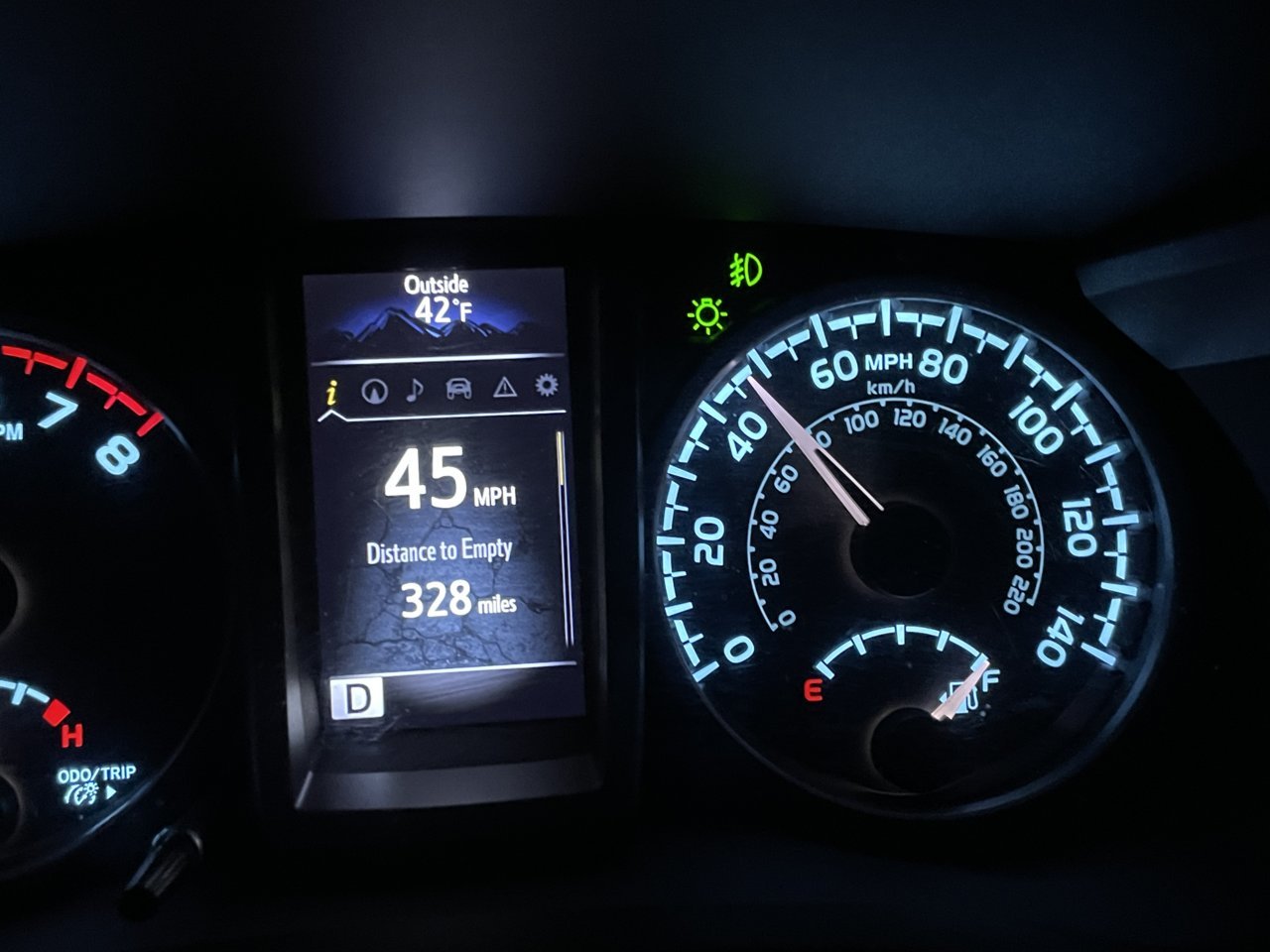 Analog Speedometer Doesn’t match digital display | Tacoma World