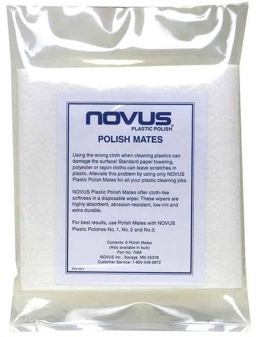 NOVUS 5-Piece Polishing Kit for Plastics, Three 8 oz. Bottles & Two  Microfiber Cloths