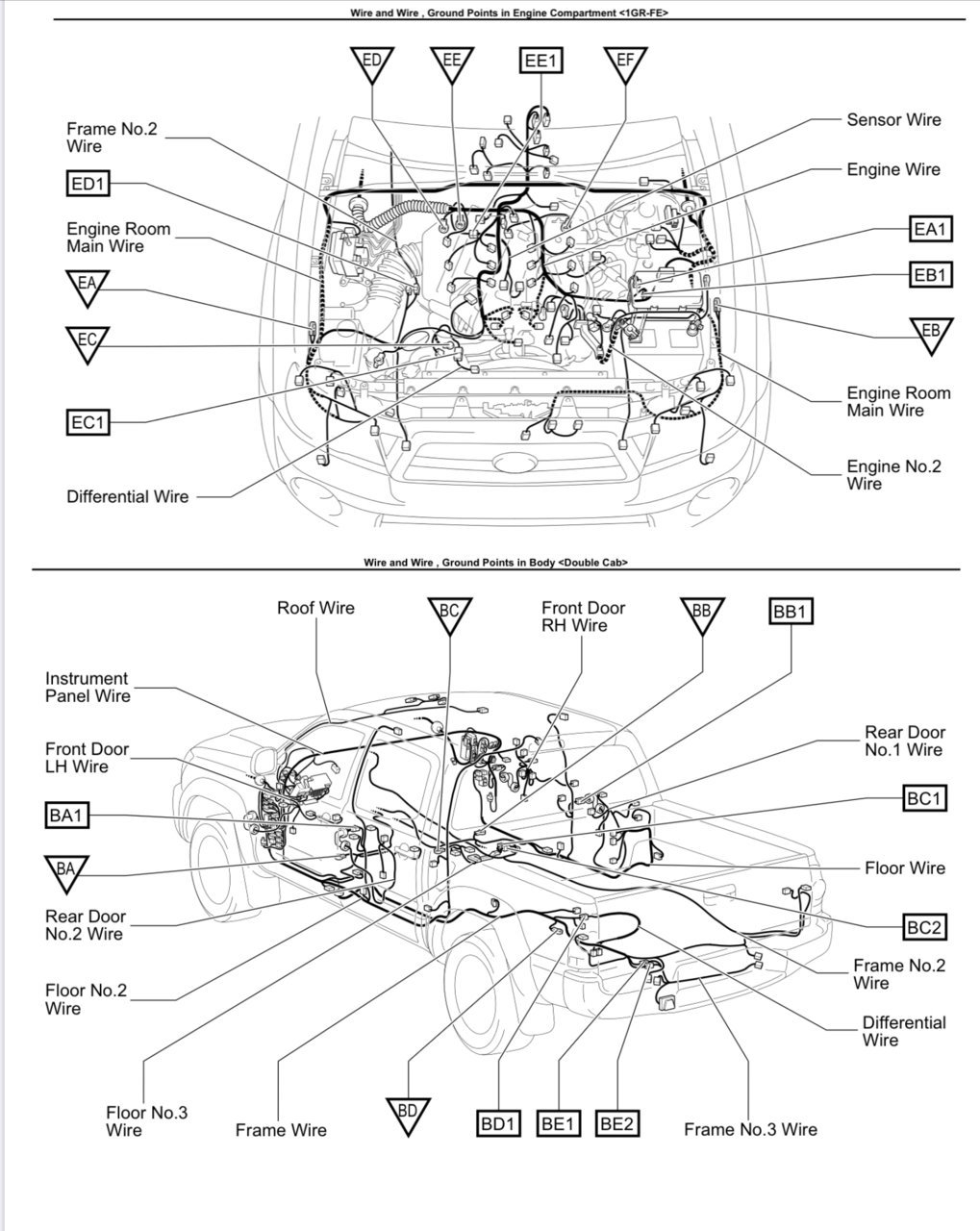 2010 Tacoma ground wire locations | Tacoma World