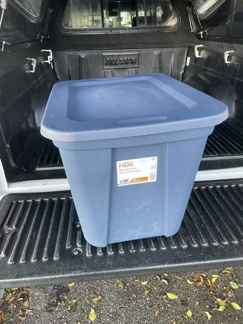 HDX 20 Gal. Storage Tote in Ink 21204415708 - The Home Depot