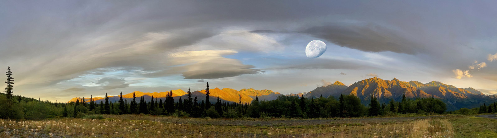 Alaska Panorama with Late Afternoon Moon.jpg