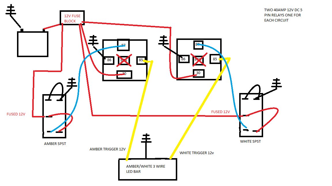 3 Wire Led Strobe Light Wiring Diagram - Goupload