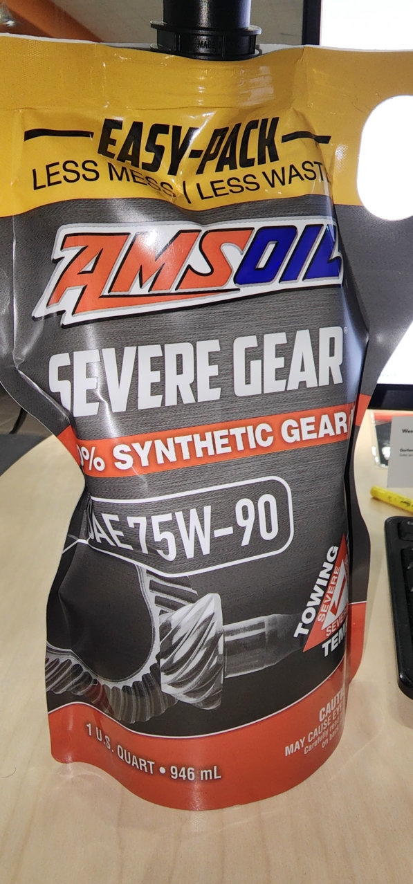 I am very impressed with Amsoil 75w90 severe gear