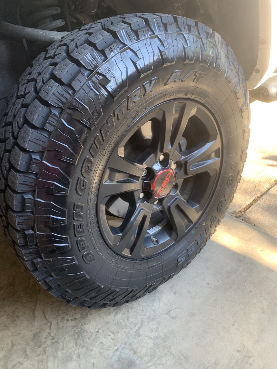 255-75-17 Goodyear Duratracs a ” tire on a 2020 Sport TRD 4WD MT |  Tacoma World