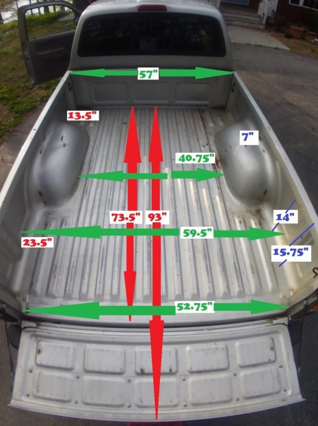 First gen vs 3rd gen bed rail dimensions? | Tacoma World