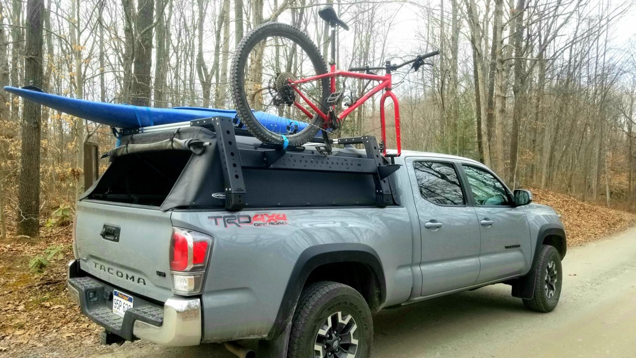 MAX Modular Outboard Bike Mounts — Max-Modular - Truck Bed Racks