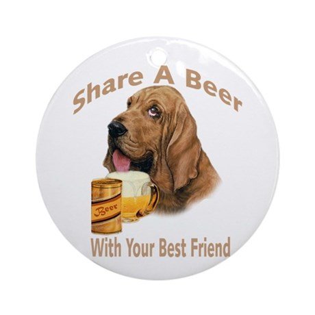 bloodhound_shares_a_beer_ornament_round.jpg