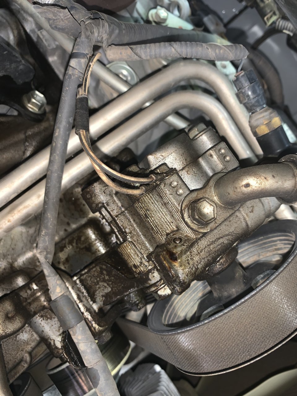 Help!!! power steering pump leak or timing cover leak? | Tacoma World