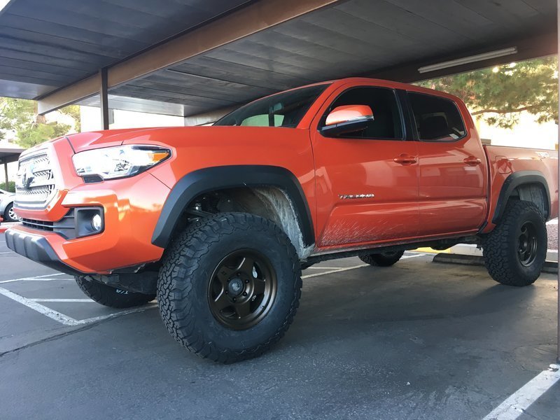 Pic Request: Bronze wheels on a Barcelona Red | Tacoma World