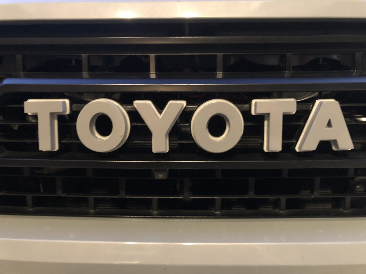 LED backlit TRD Pro Grill Letters | Tacoma World