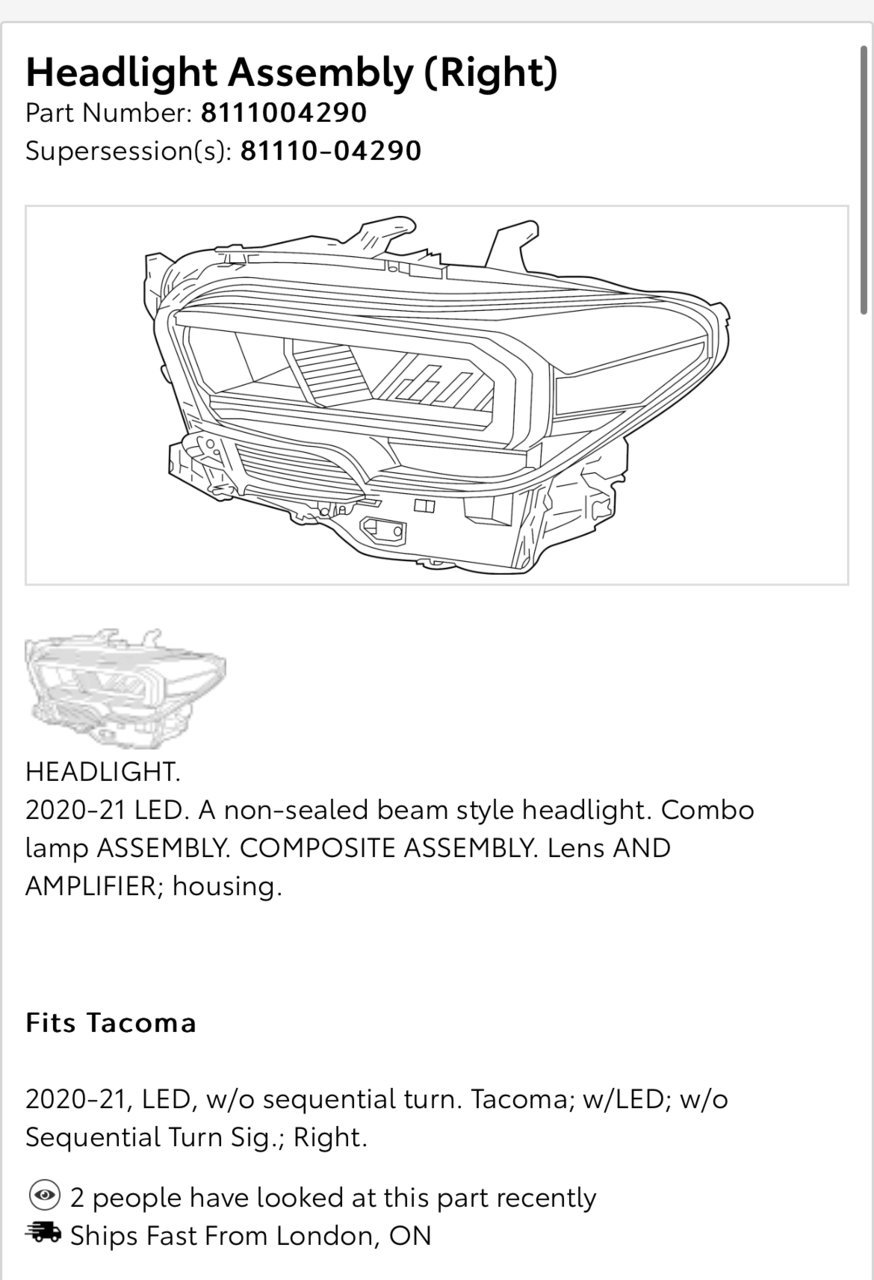 Sequential LED headlights for gen 3