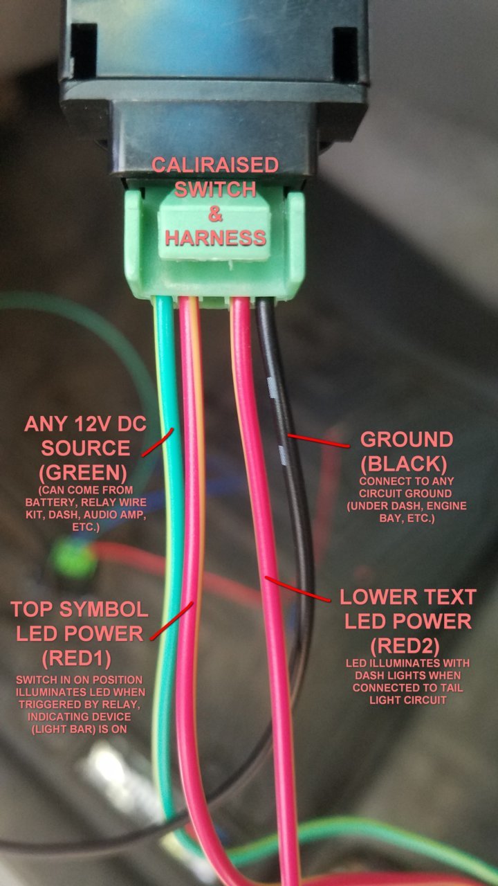 LED Light Bar Relay Wiring Harness w/LED Indicator Light Switch, Remote  Control