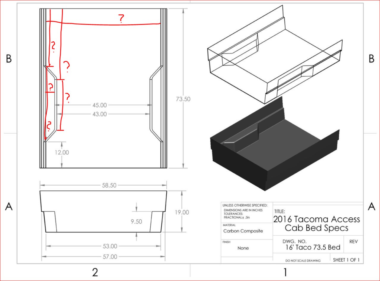 Bed Size Of Toyota Tacoma