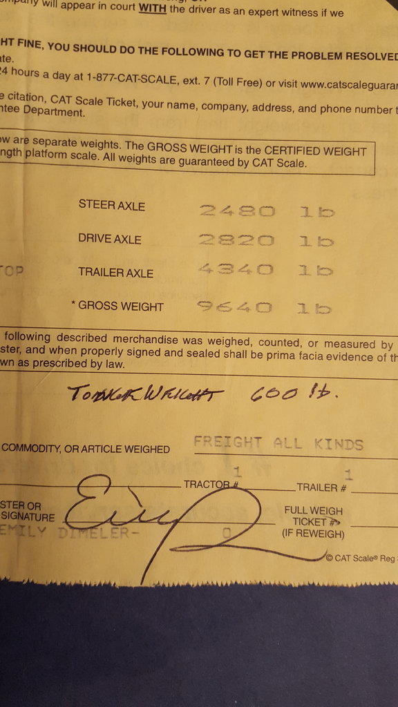 How to Weigh Your Truck or RV on a CAT Scale