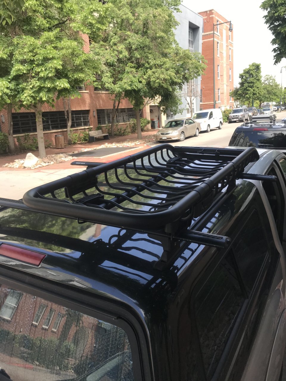 Skinny roof rack basket hot sale