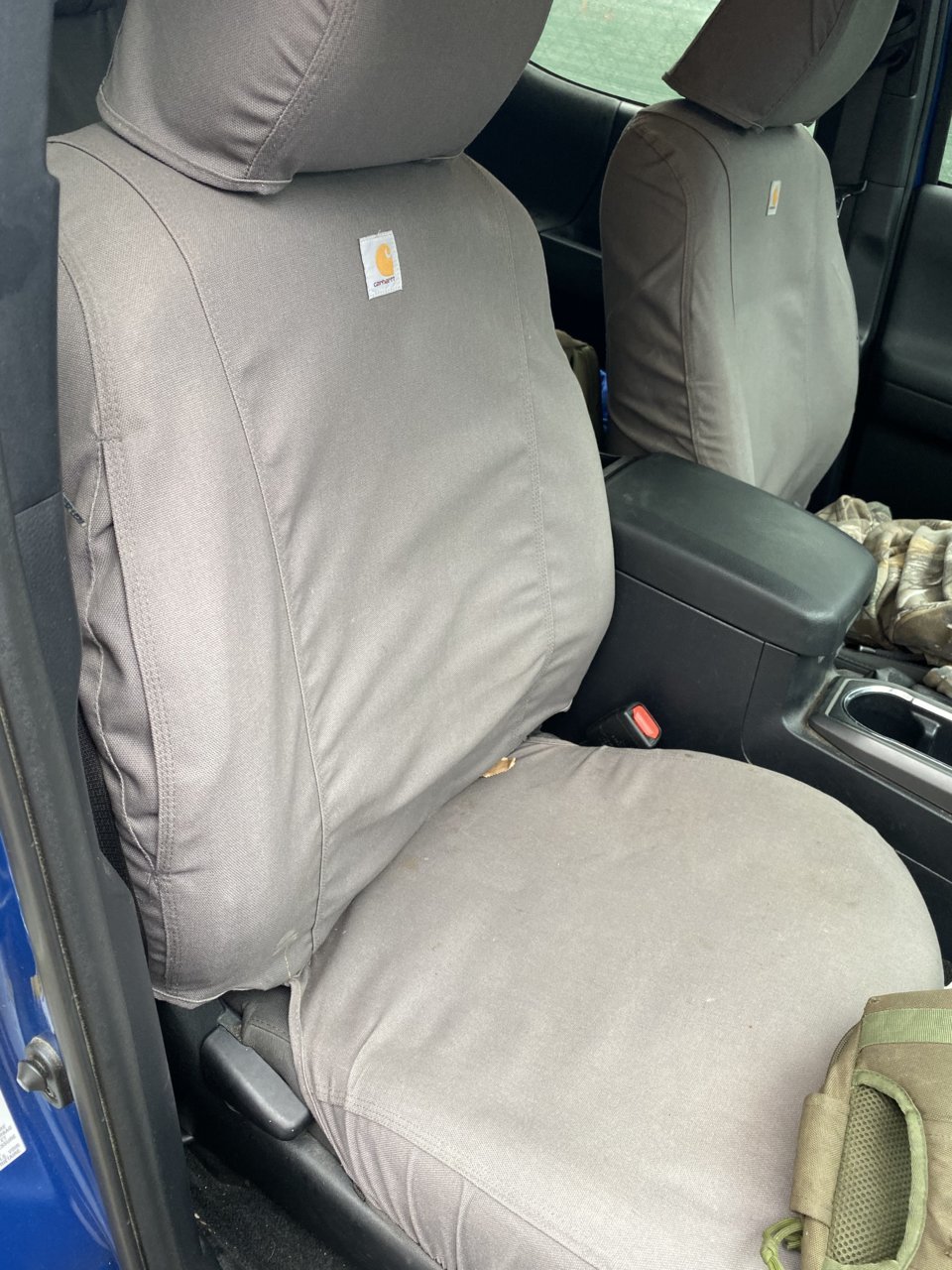 Carhart gray seat covers!!! Front and back!!! | Tacoma World