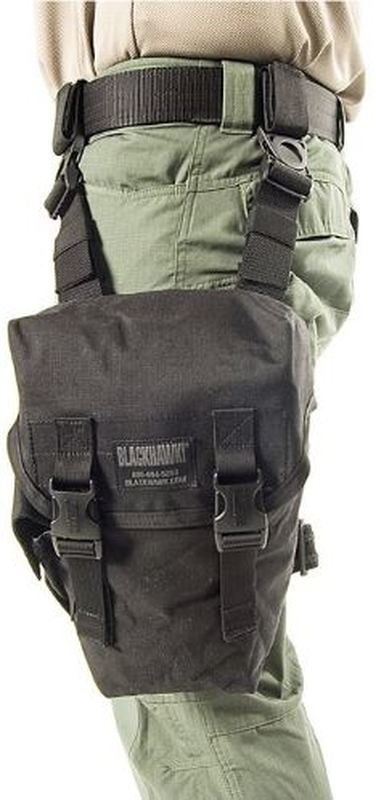 New Blackhawk Tactical Gas Mask/utility drop leg pouch $40.00