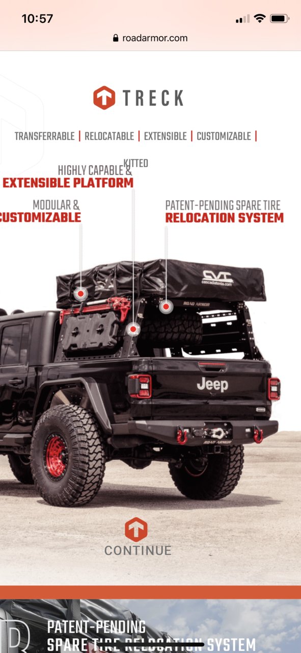 Road armor gladiator discount rack