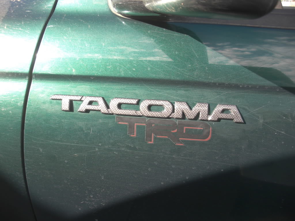 Carbon Fiber 2nd gen badges on 1st gen | Tacoma World