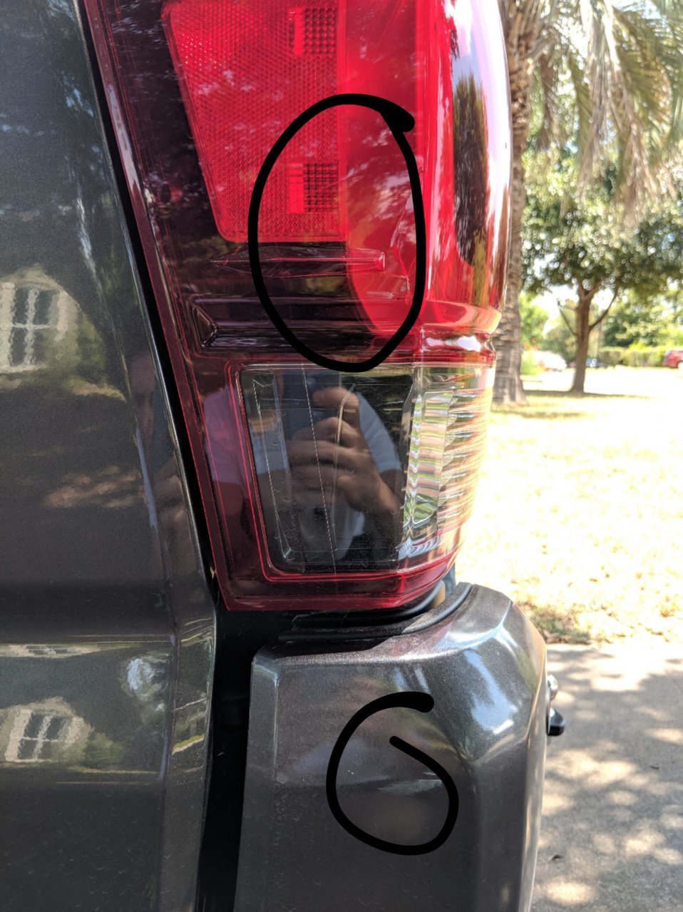 Broken tail light in a parking lot... where to get a replacement