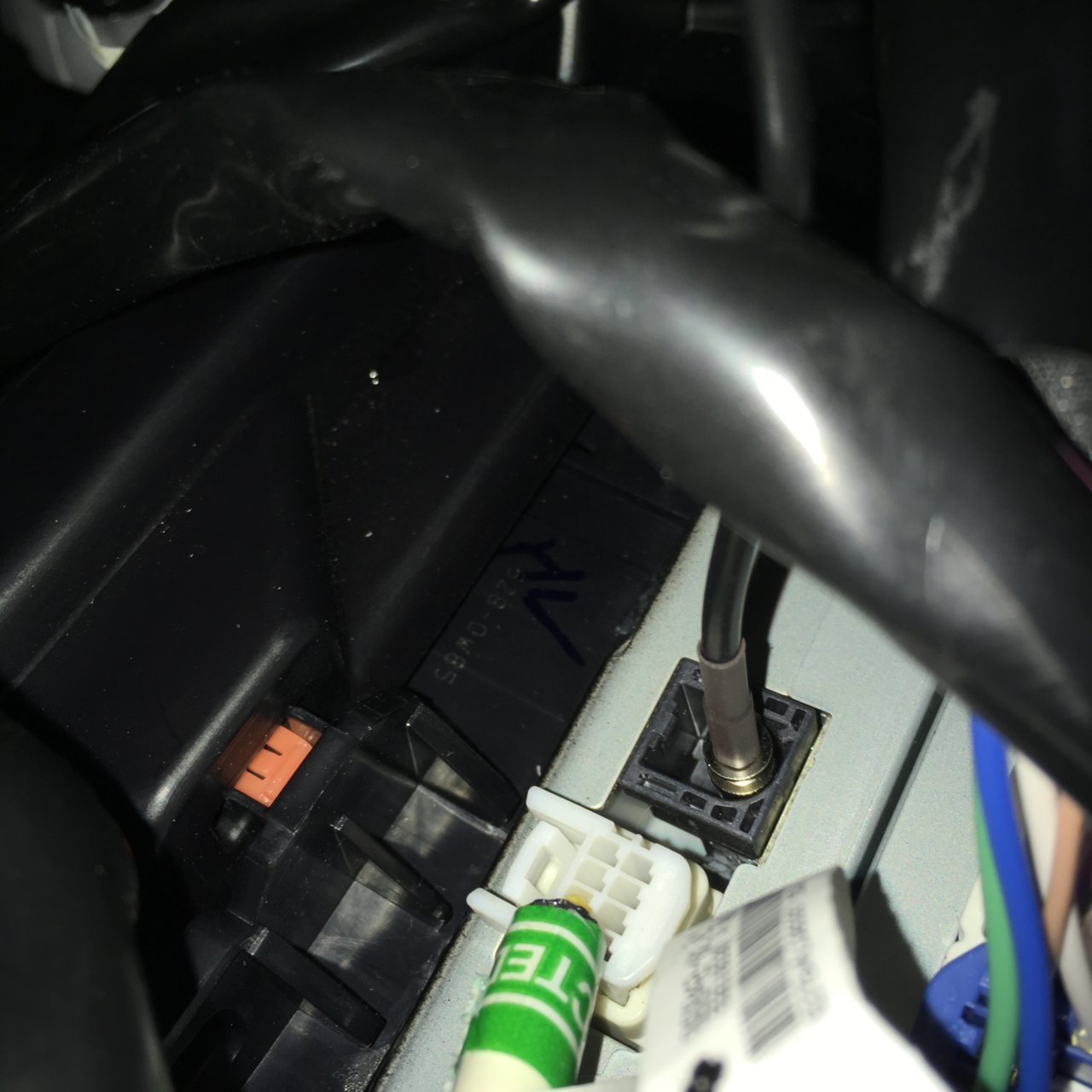Closeup of XM Radio Antenna Connection for 2017 Tacoma Stock Radio.jpg