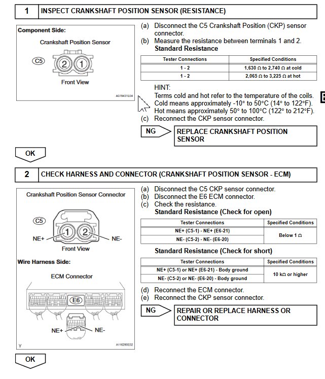 Replaced Crankshaft Sensor Still Getting P0335 Code Tacoma World