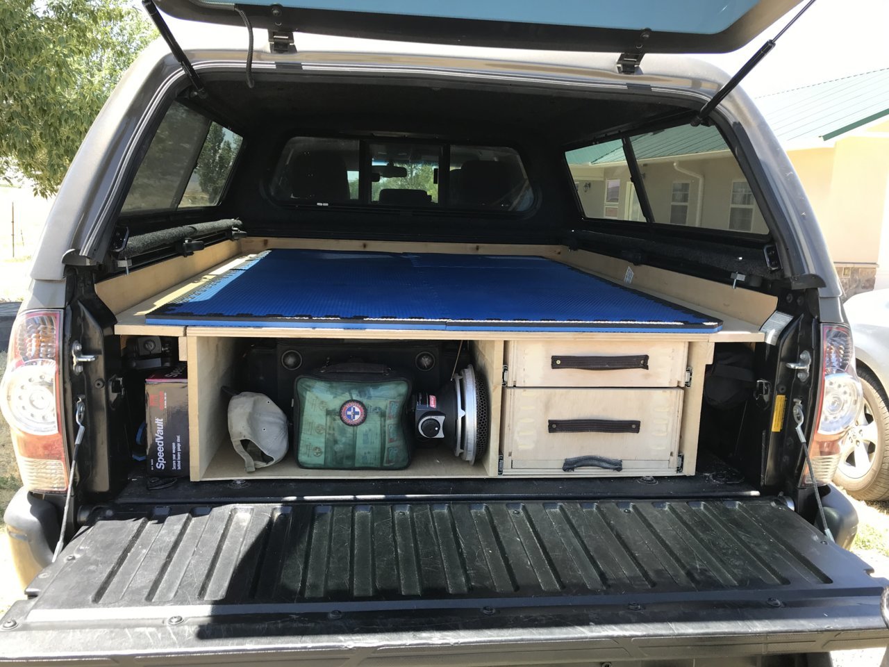 Show us your truck bed sleeping platform/drawer/storage systems | Page ...