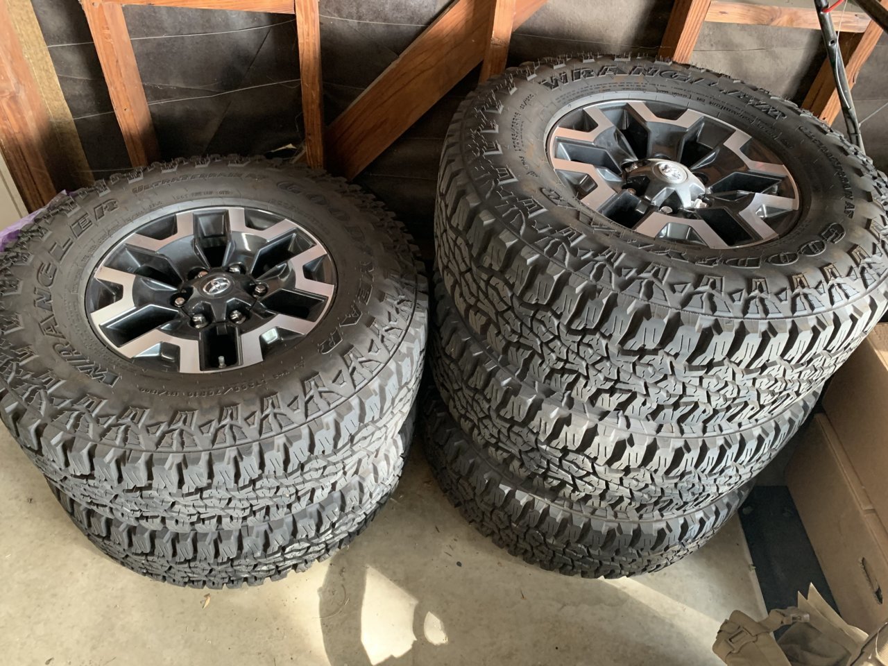 FS: TRD OR Wheels with Goodyear Wrangler Ultra-Terrain 265/75r16 | Tacoma  World