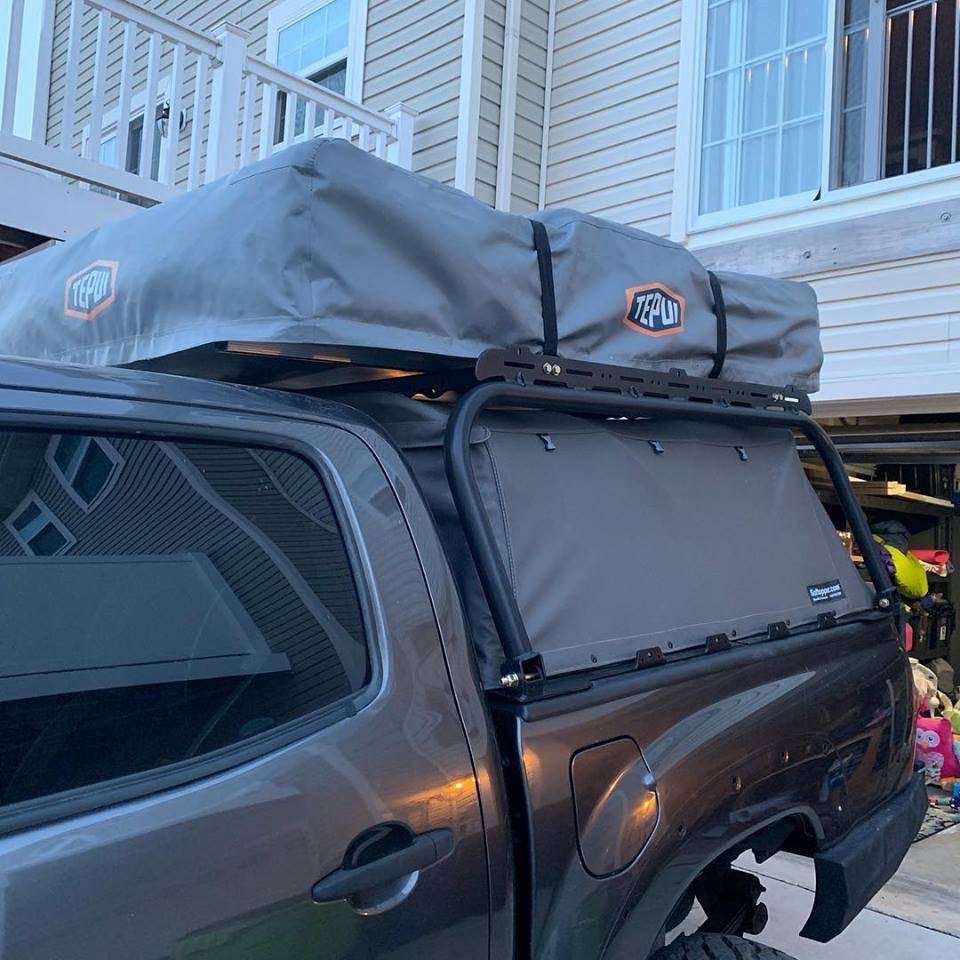 Tacoma bed rack online over softopper