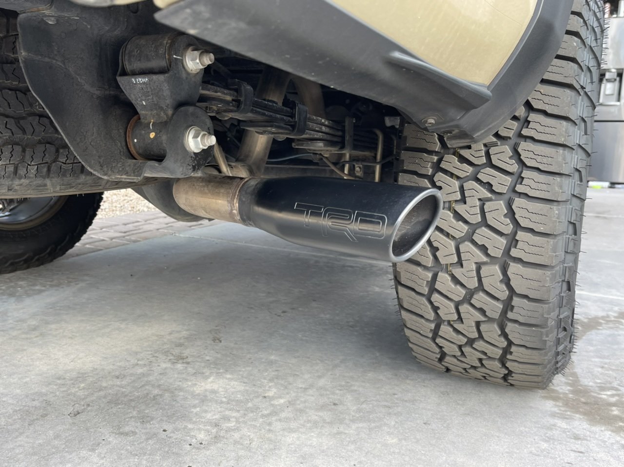 TRD Performance Exhaust tip question | Tacoma World