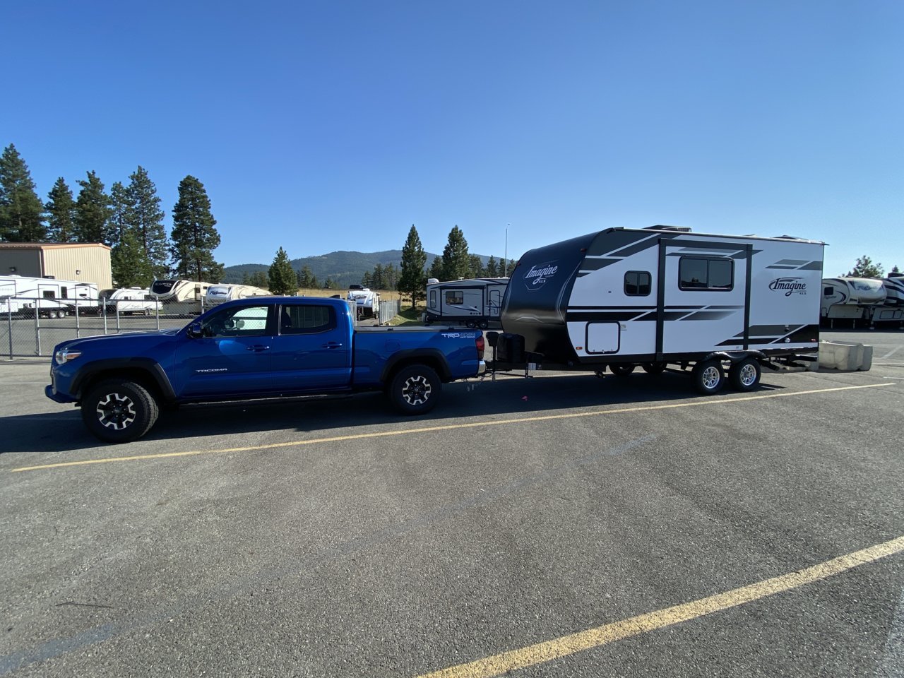 pulling a trailer World