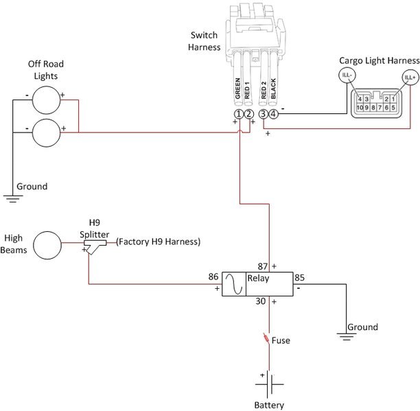 Light Bar Wiring Diagram High Beam - Wiring Diagram Schemas