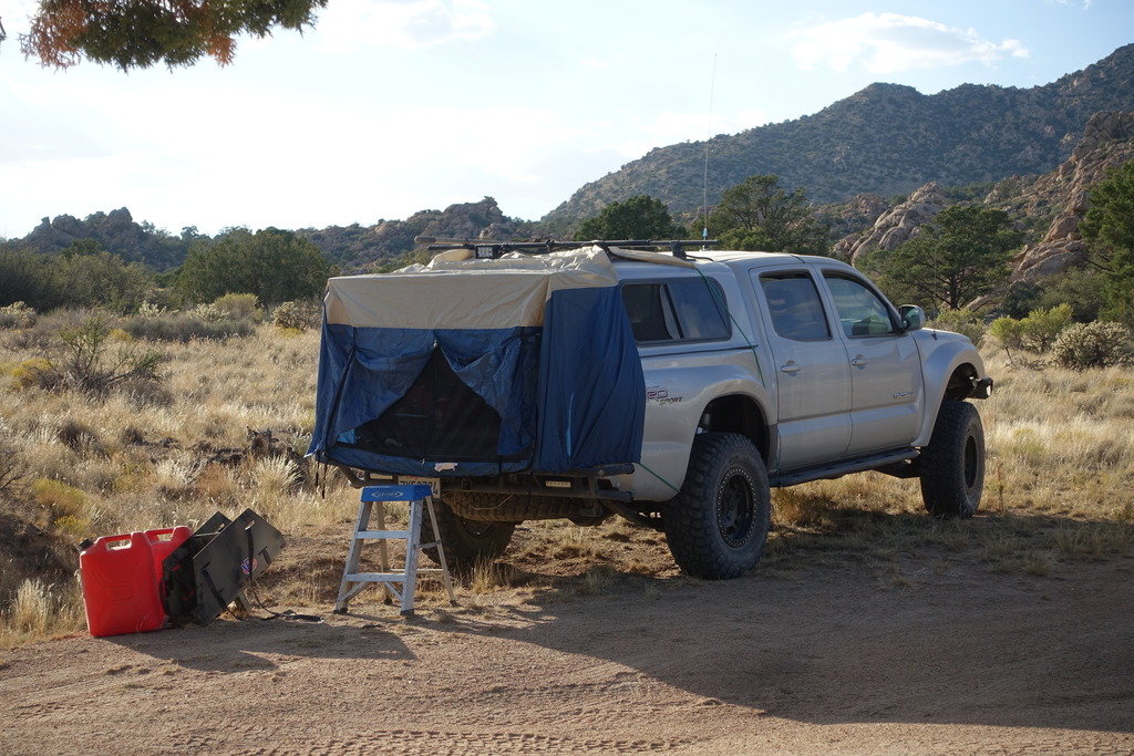 Tacoma tent outlet camper