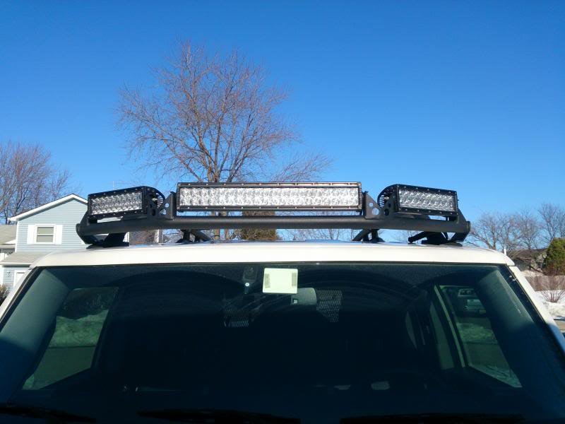 FJ Cruiser Rigid Industries roof rack LED light bar | Tacoma World