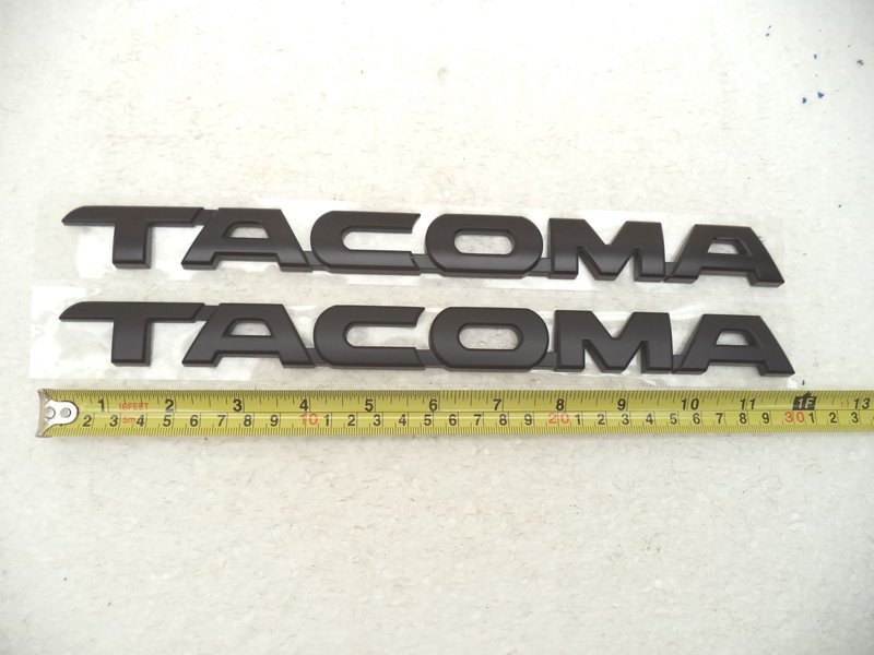 Tacoma Door Lettering in black | Tacoma World