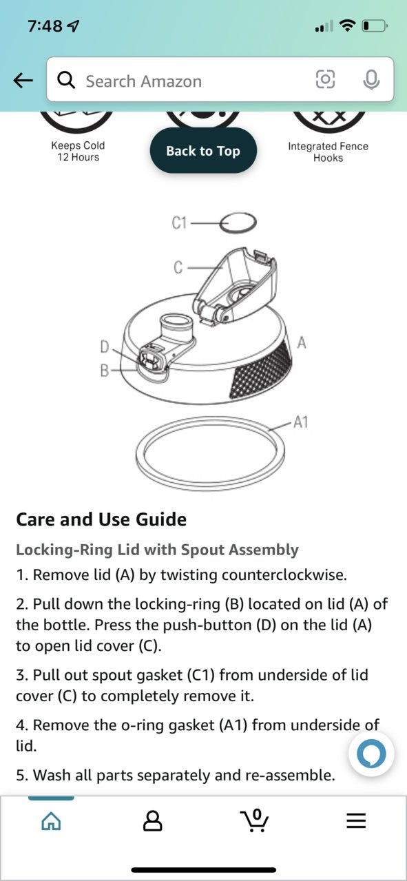 Under Armour Locking Push Button Replacement Lid