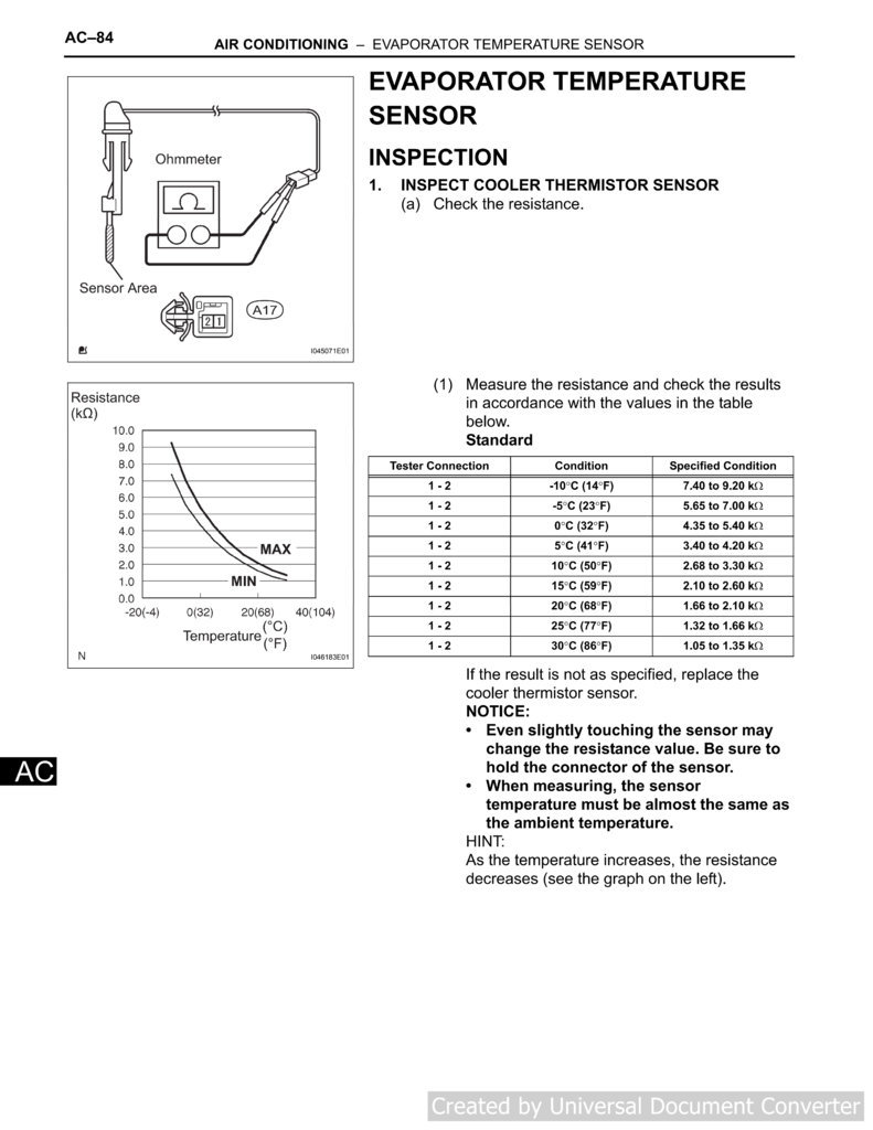 Evaporator Temp Sensor Check.jpg