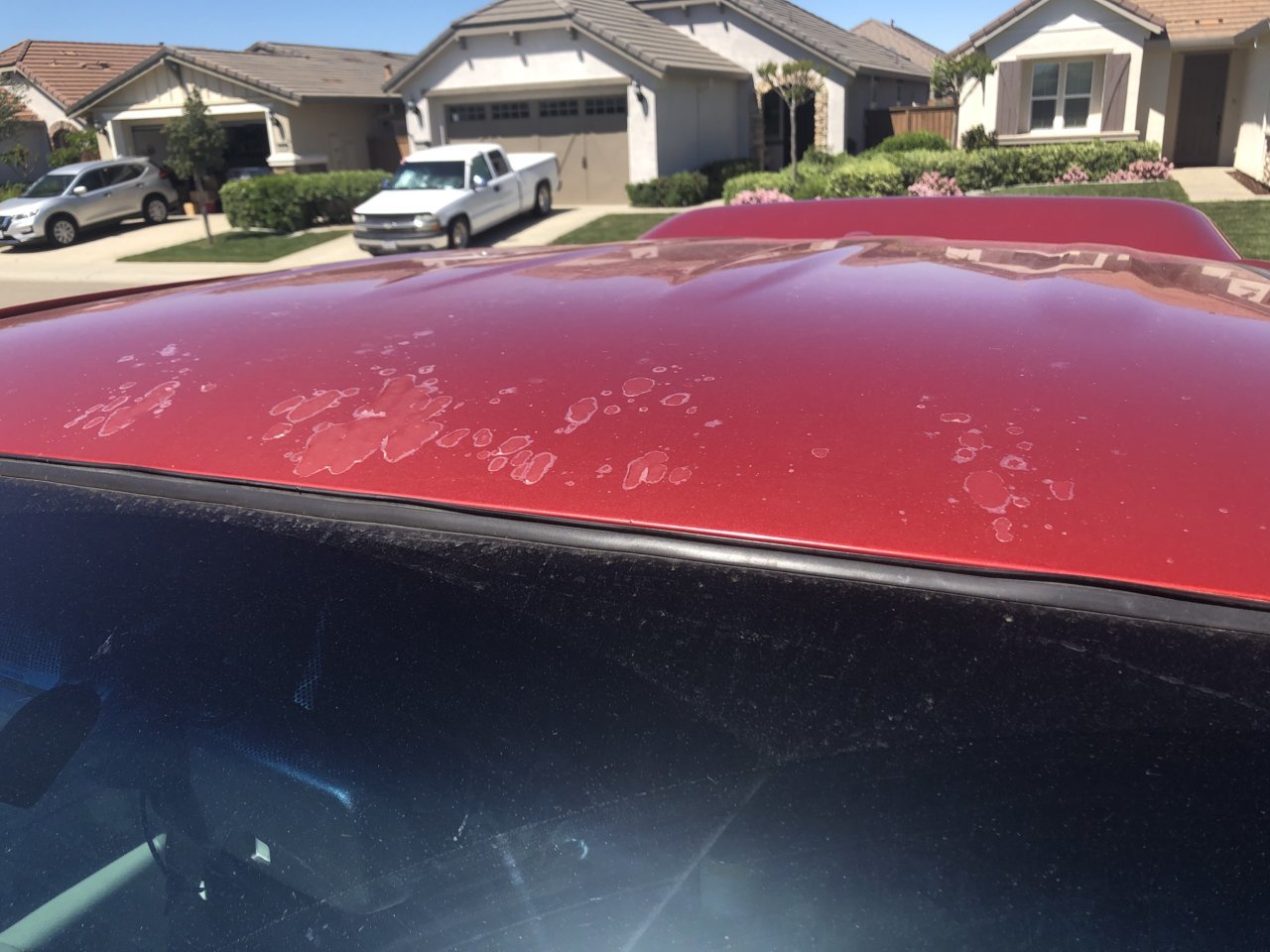Red Wrinkle Coat Paint Flaking Off