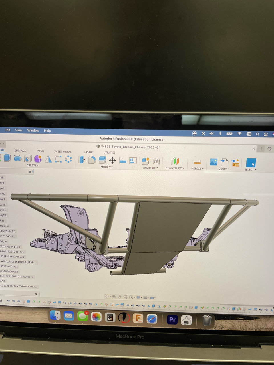 2nd Gen Tacoma Chassis Cad File 