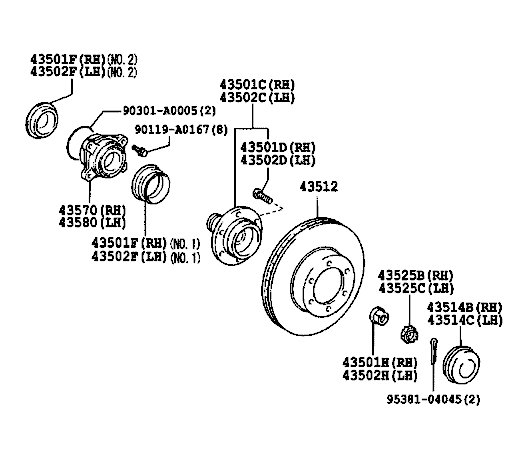 2007 tacoma front wheel bearing