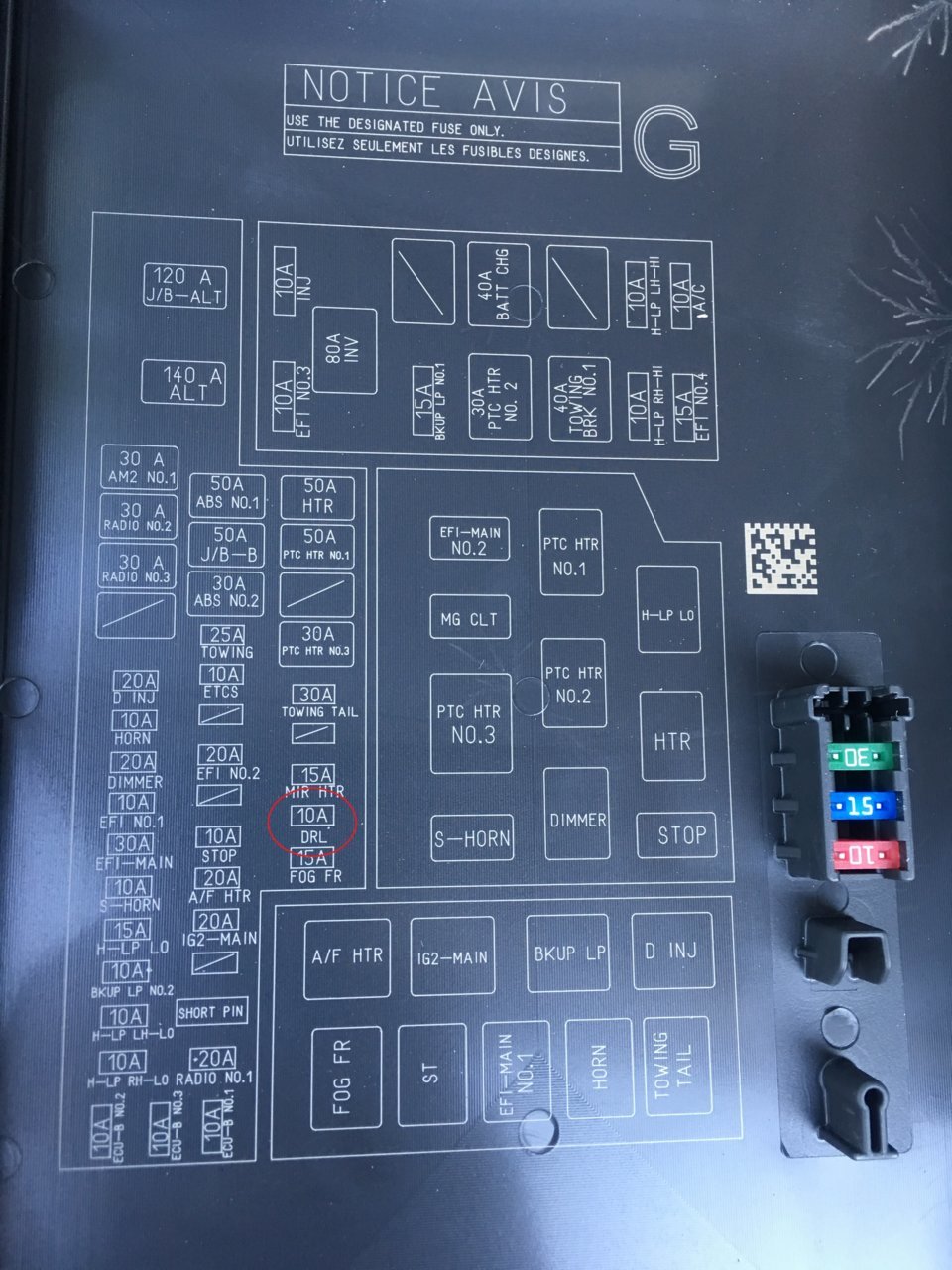 2018 SR5 Fuse Panel Help World