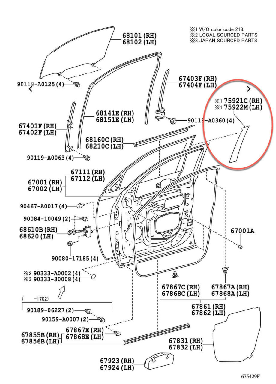 Gen 3 Tacoma Black Out Tape Front Doors.jpg