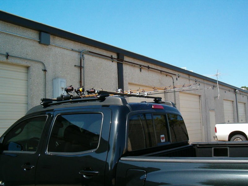 Rod/Reel rack install on Factory roof rack
