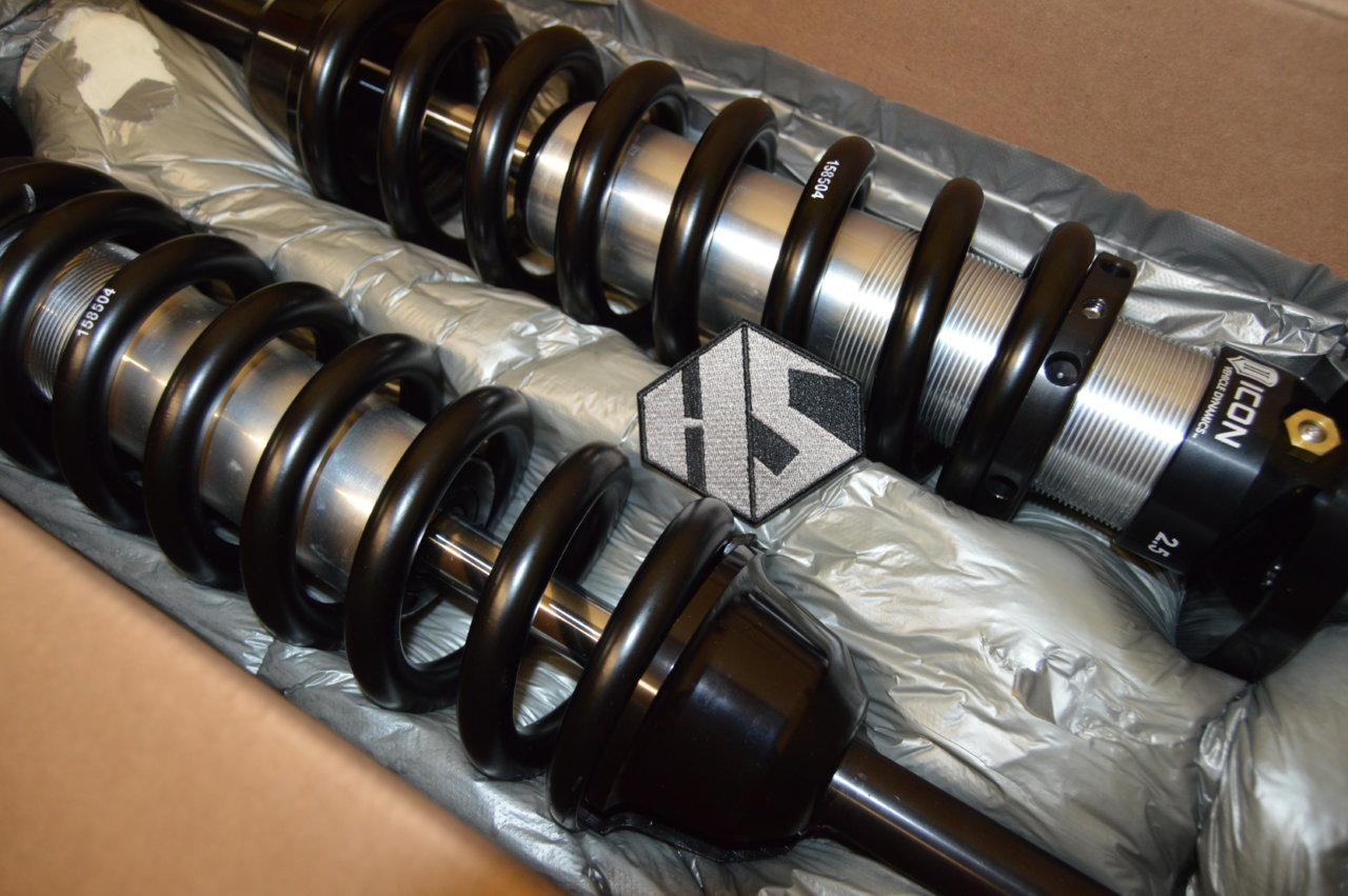 icon 2.5 extended travel coilovers