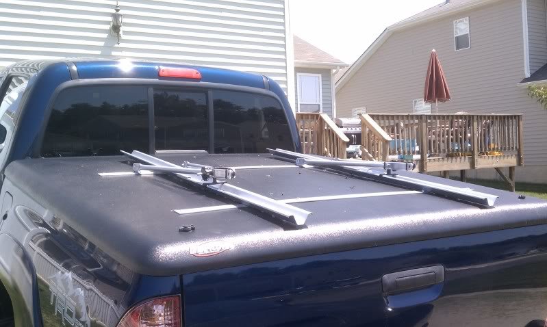 Bike Mount On Undercover Tonneau On The Cheap Tacoma World