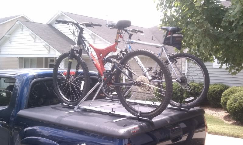 bike rack on undercover tonneau