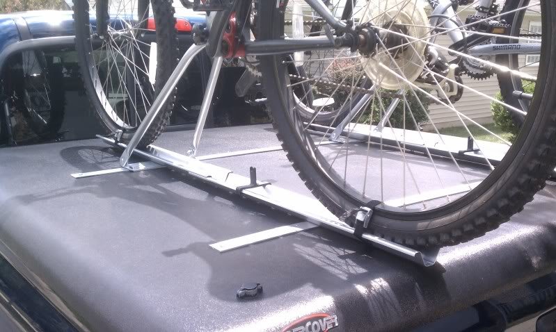 Bike rack store on undercover tonneau