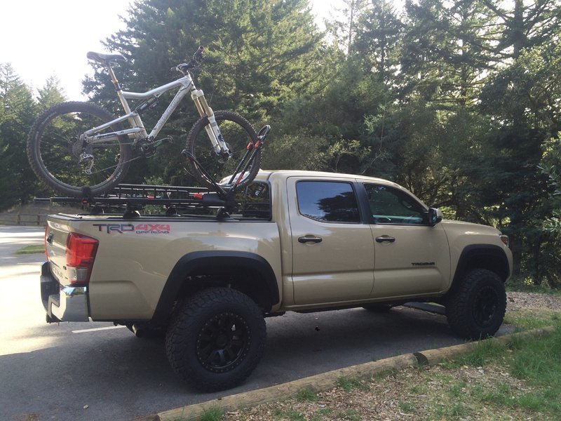 toyota tacoma bike rack bed