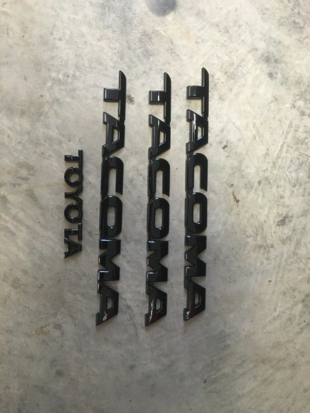 OEM Black Tacoma Emblems | Tacoma World