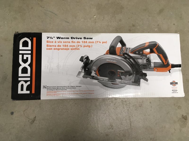 Rigid worm best sale drive saw